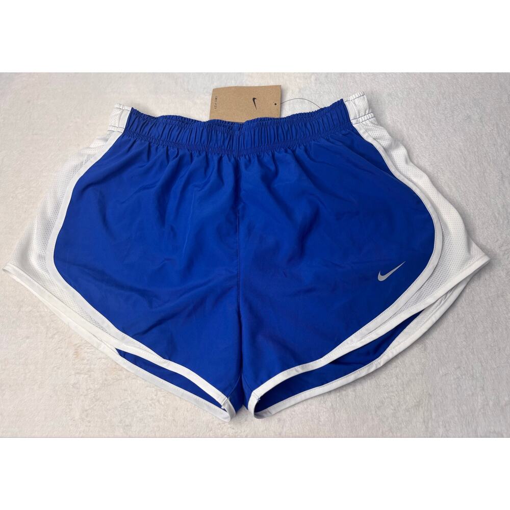 Nike Dri-Fit Women’s Med Blue/White Running Shorts NWTs
